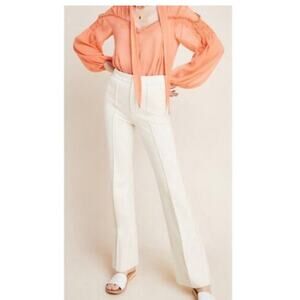 Anthropologie the essential trouser flare pant
